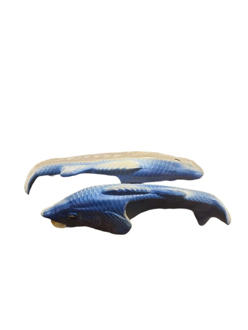 Coddies Blue Fish Flops Bass Sandals Slides Size 38-39  UNISEX